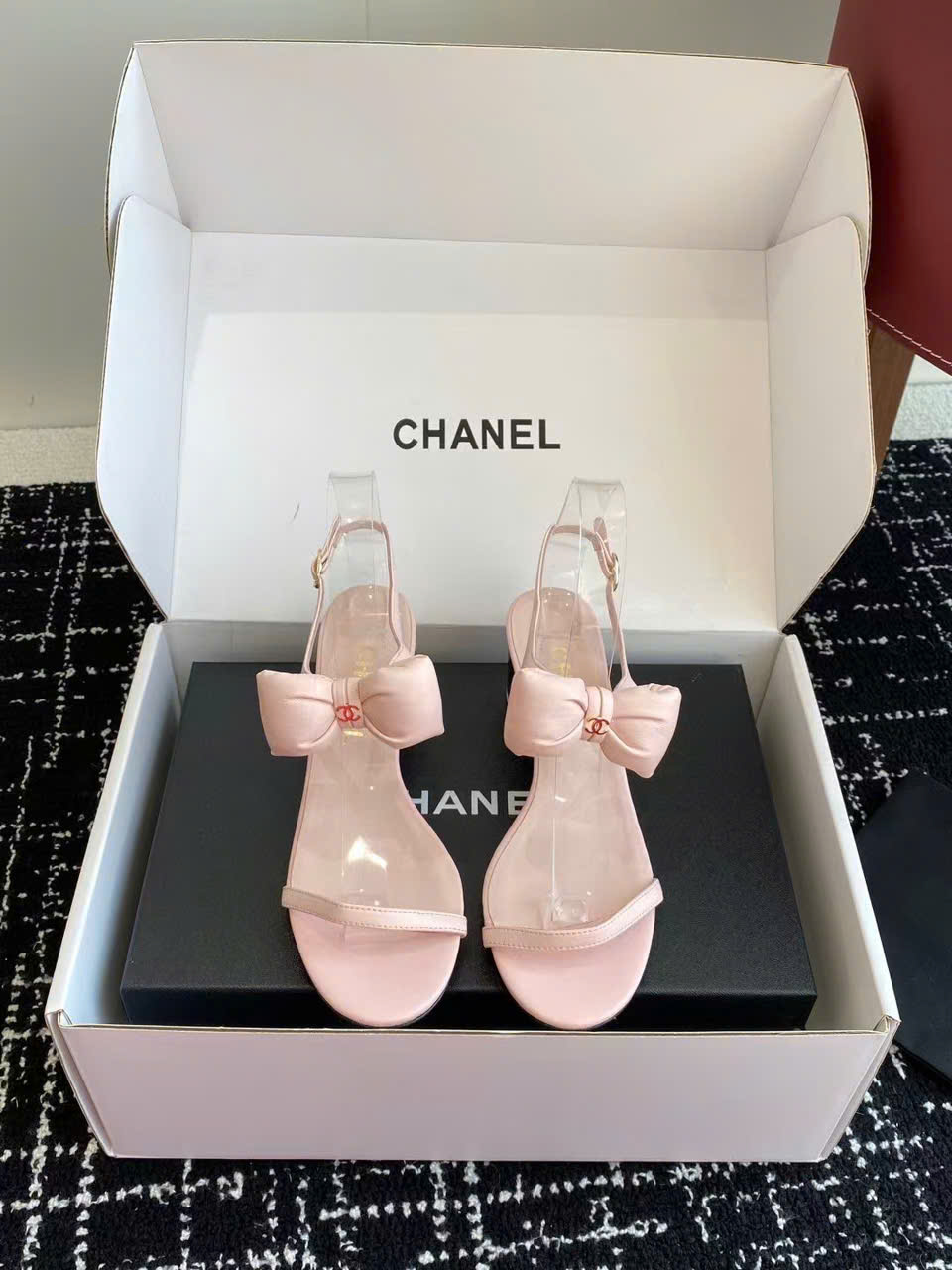 (1:1 replica) Chanel C Logo Vintages Sandals 5cm