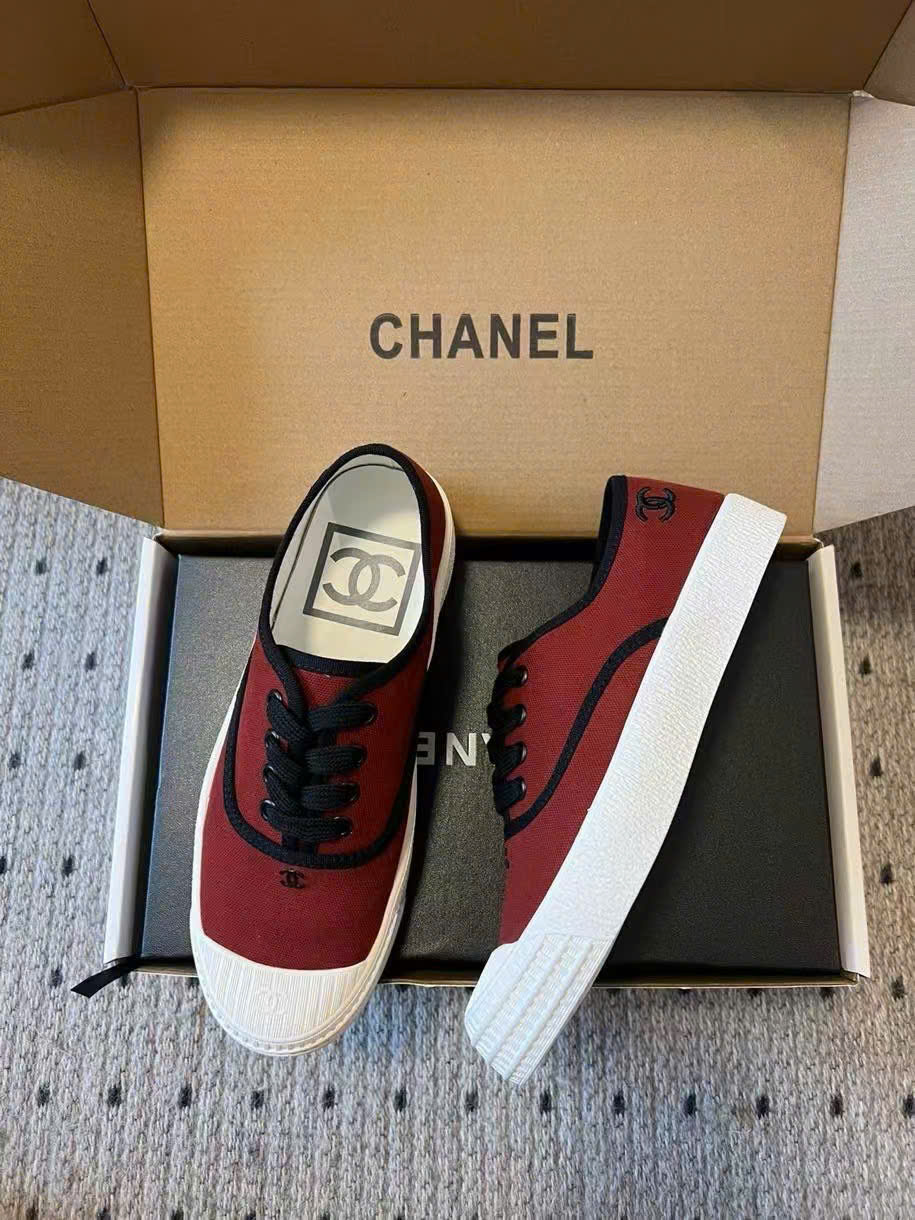 (1:1 replica) Chanel CLogo Vintages Sneaker Women s Shoes