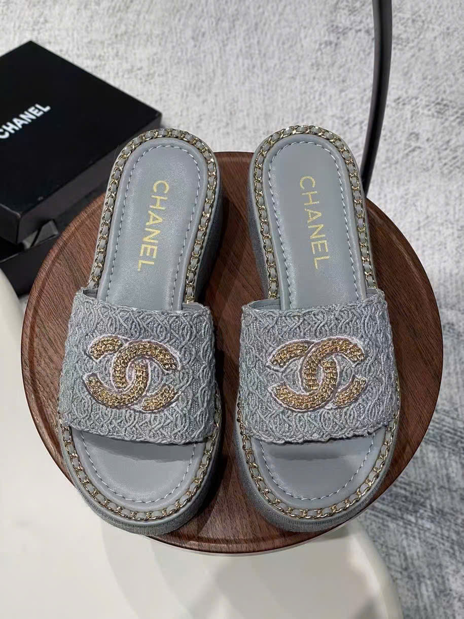 (1:1 replica) Chanel C Logo Sandals Summer 2025