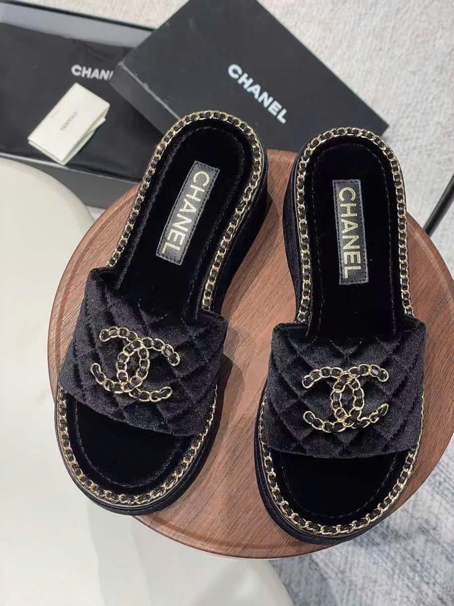 (1:1 replica) Chanel C Logo Sandals Summer 2025
