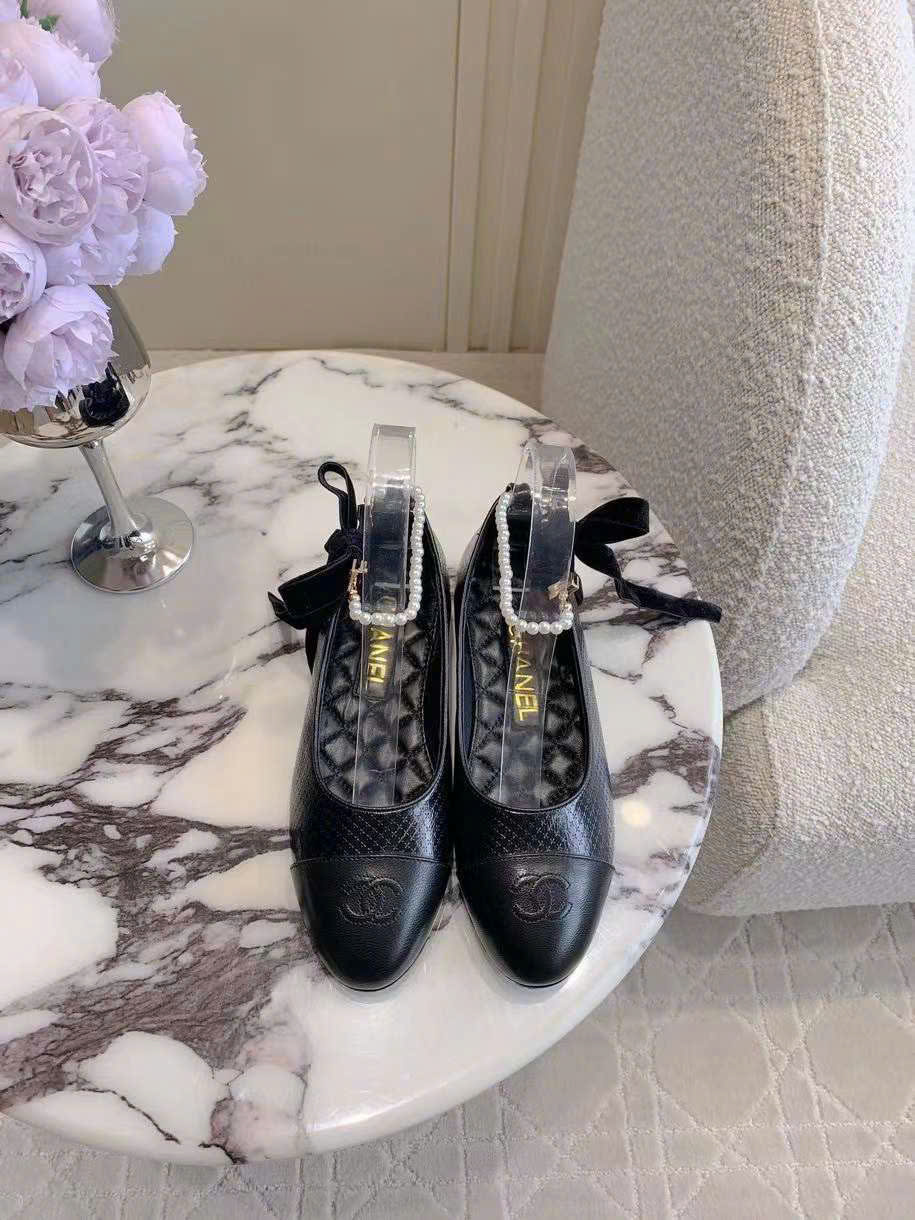 (1:1 replica) Chanel Ballets Leather Shoes