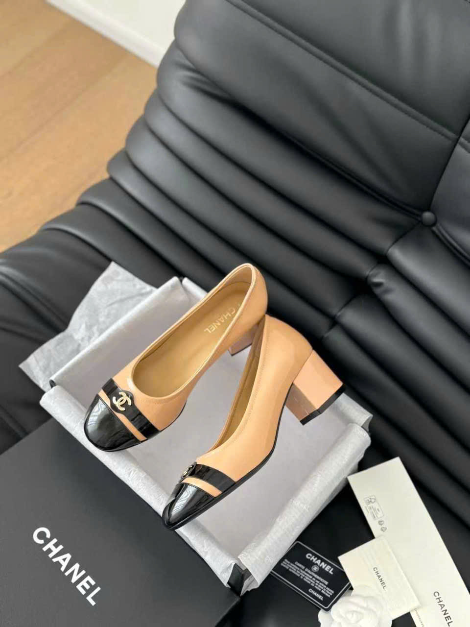 (1:1 replica) Chanel Leather Pumps Shoes