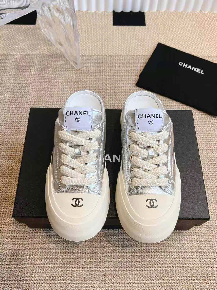 (1:1 replica) Chanel Sneakers Open Back Women s Shoes