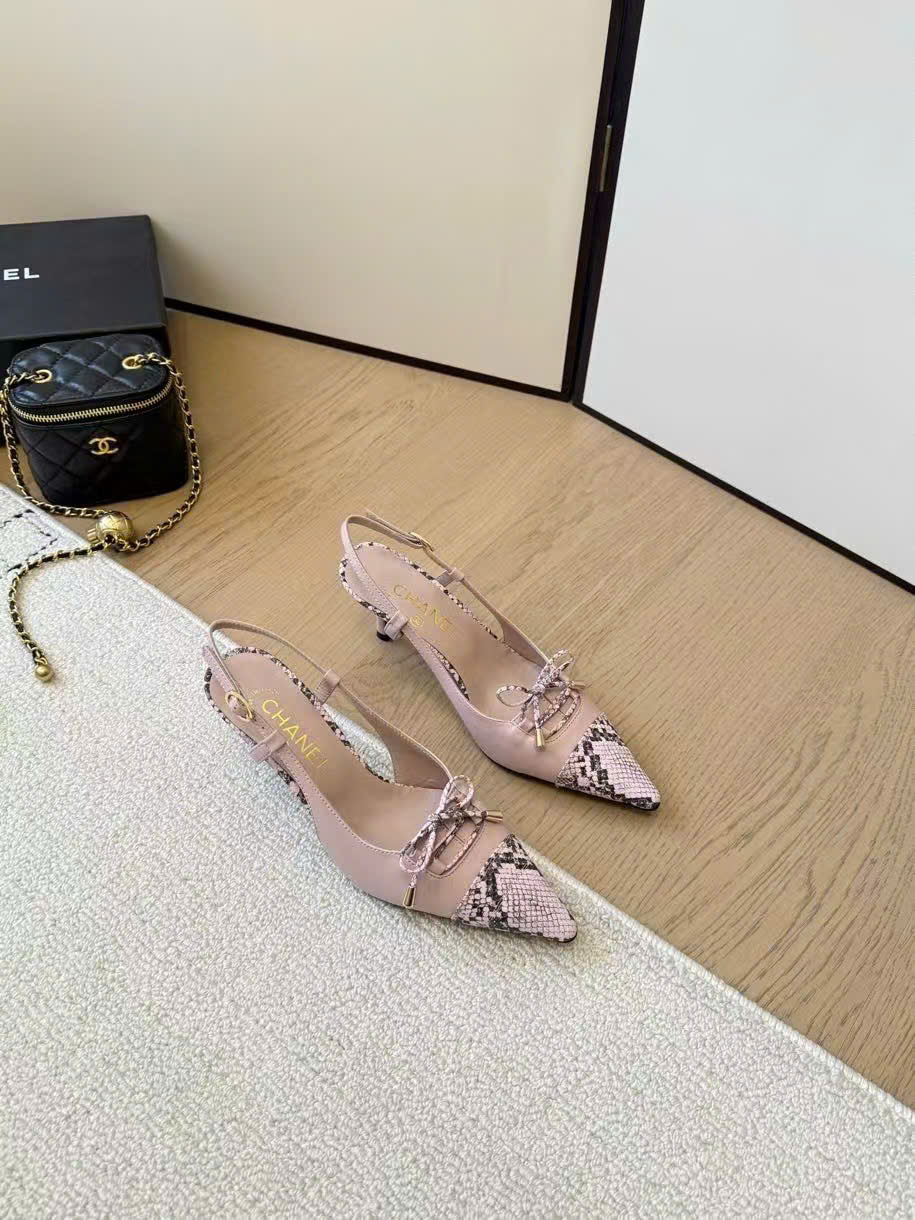 (1:1 replica) Chanel Slingback Women s Shoes 6.5cm
