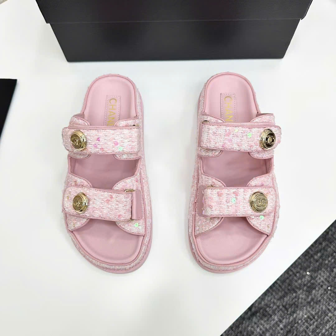 (1:1 replica) Chanel Women s Slipper Sandals Summer 2025