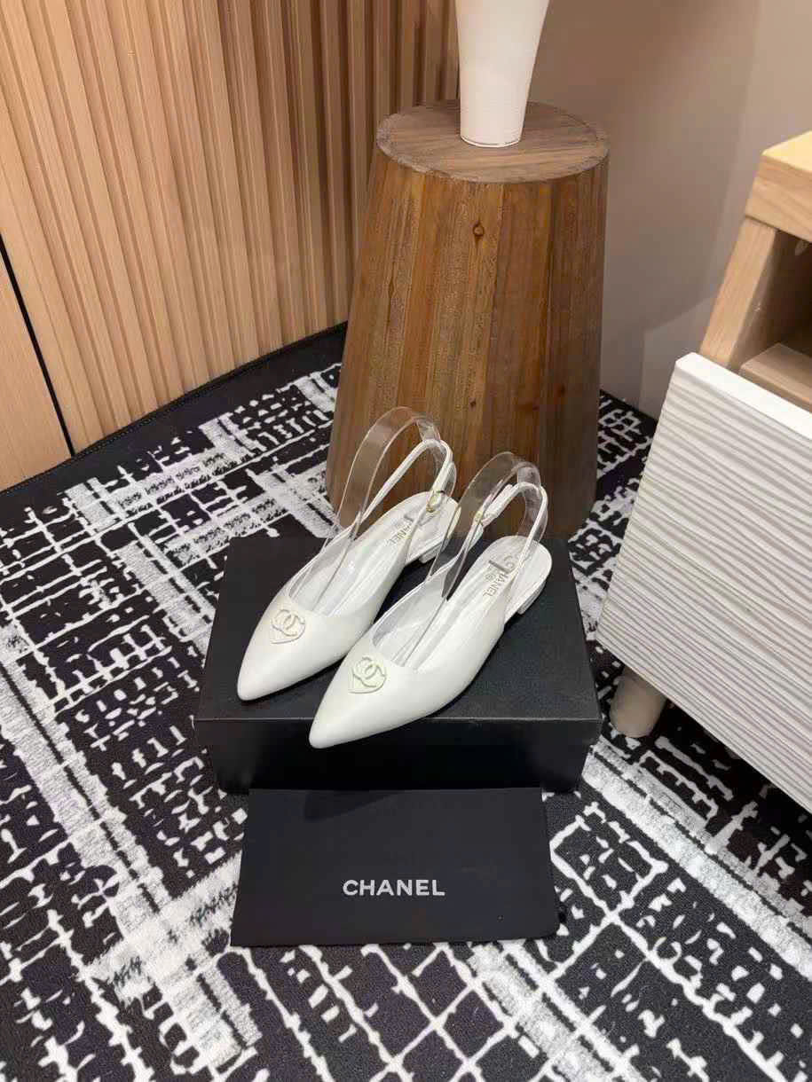 (1:1 replica) Chanel Singback Leather Shoes