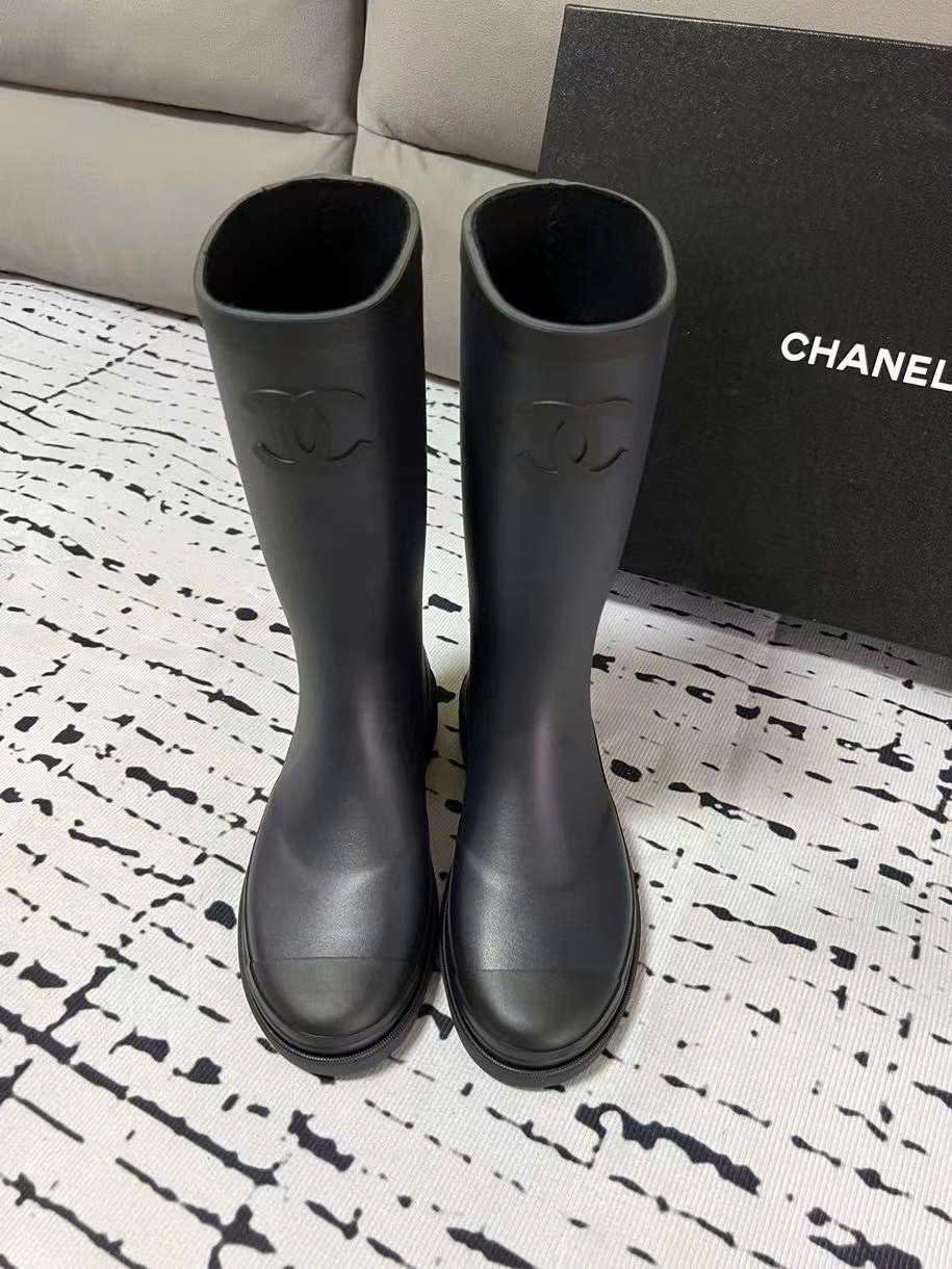 (1:1 replica) Chanel Rainny Rubber Boots