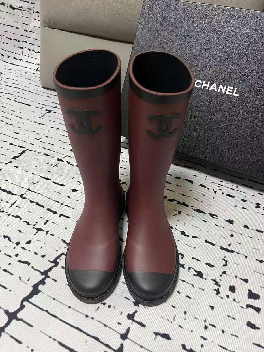 (1:1 replica) Chanel Rainny Rubber Boots