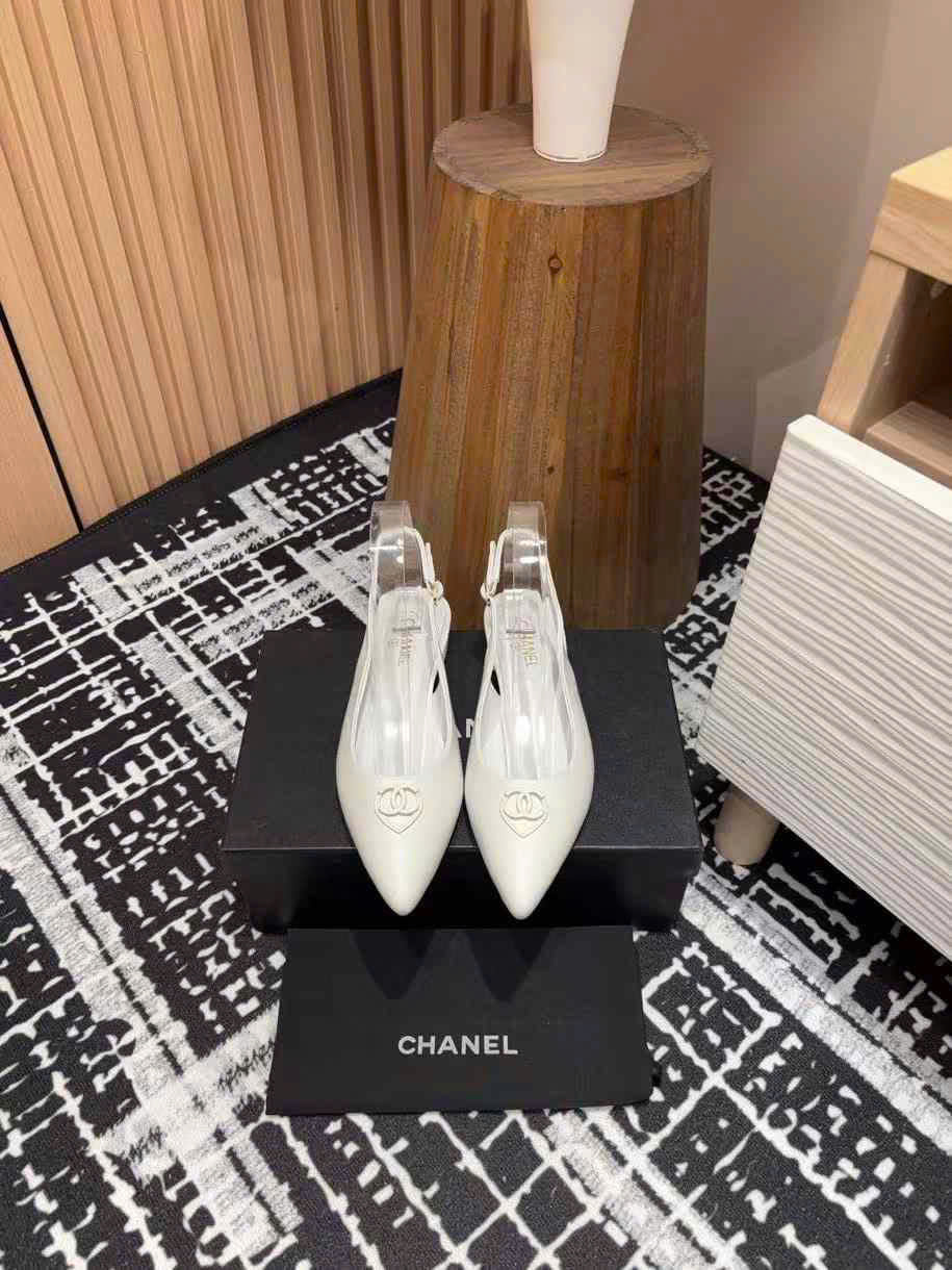 (1:1 replica) Chanel Singback Leather Shoes