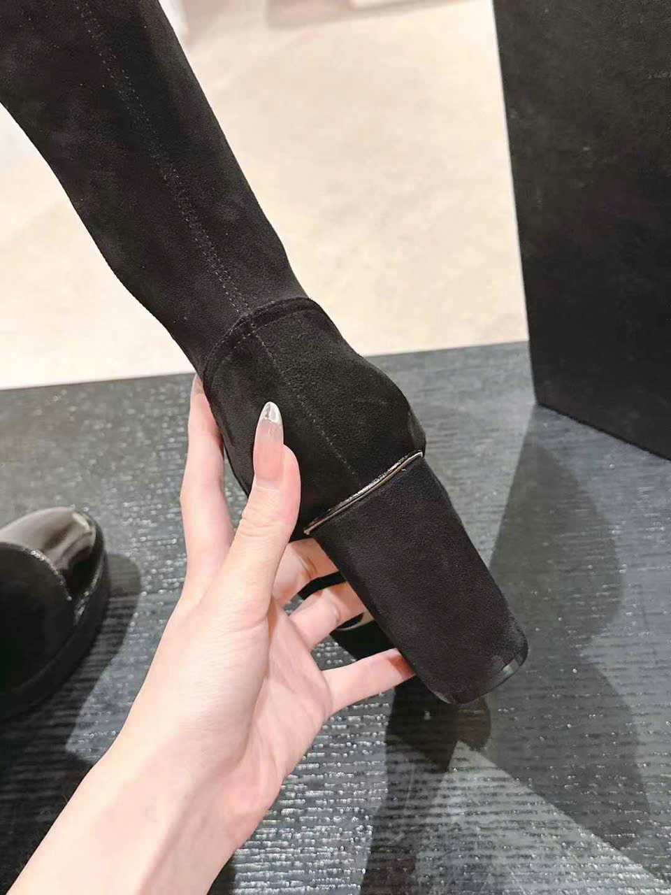 (1:1 replica) Chanel Suede Leather Boots