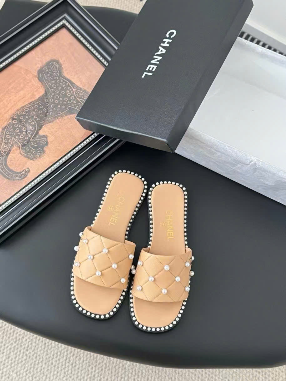 (1:1 replica) Chanel CLogo Women s Slide New Arrivals