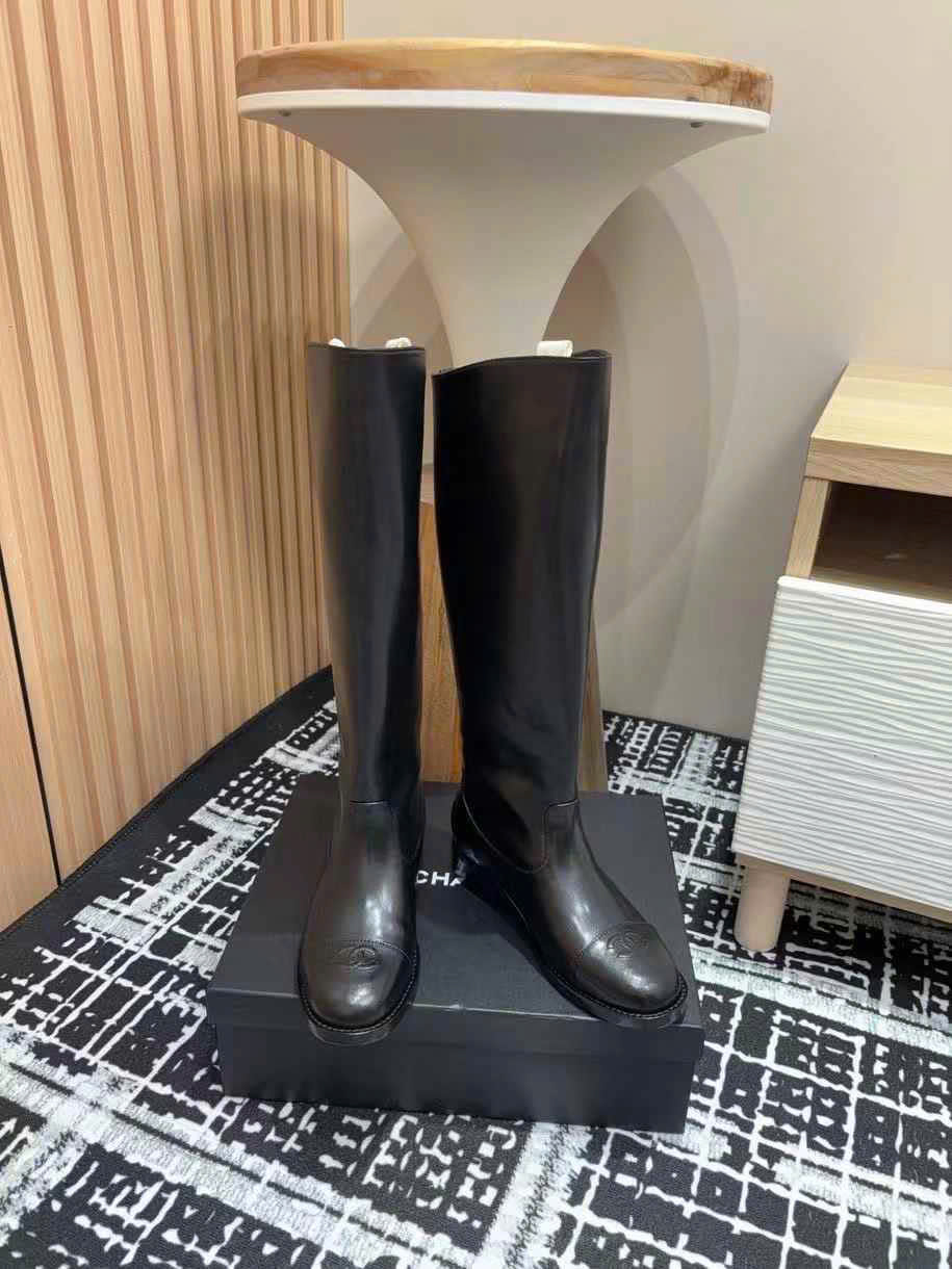 (1:1 replica) Chanel Vintage Leather Boots