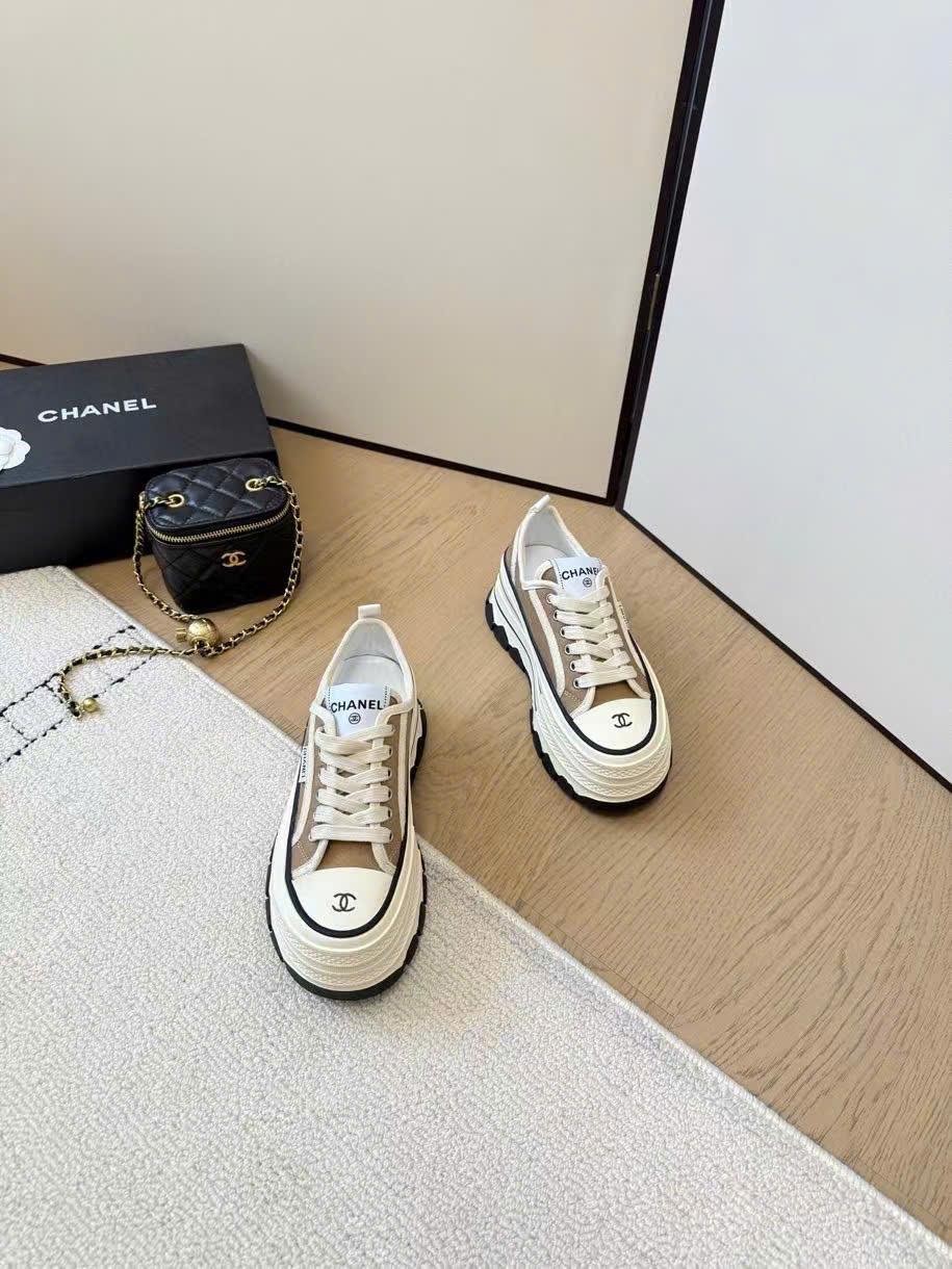 (1:1 replica) Chanel TPU Sneaker Women s Shoes 8cm