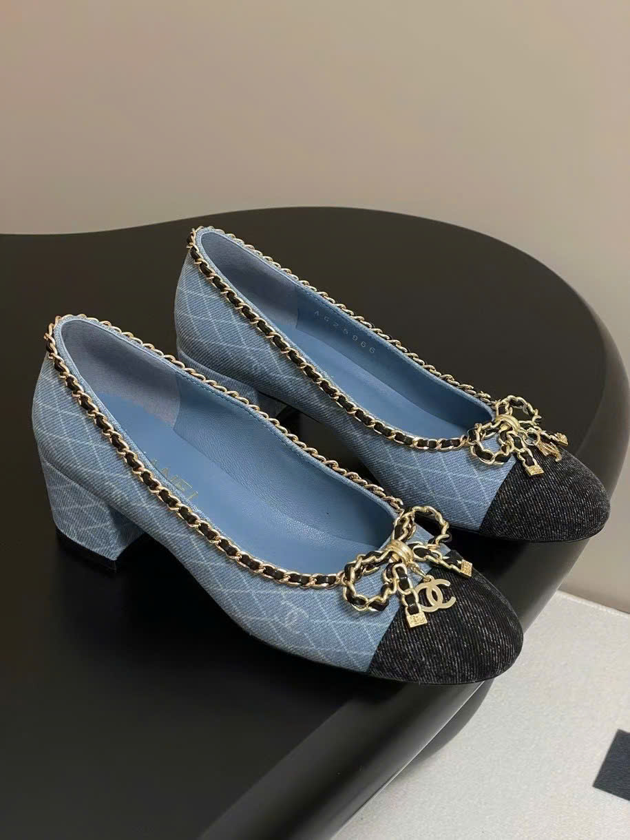 (1:1 replica) Chanel C Logo Vintages Women s Pumps Shoes