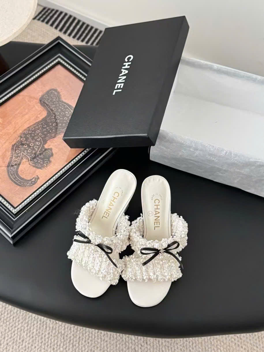 (1:1 replica) Chanel Vintage Women s Sandals 8cm