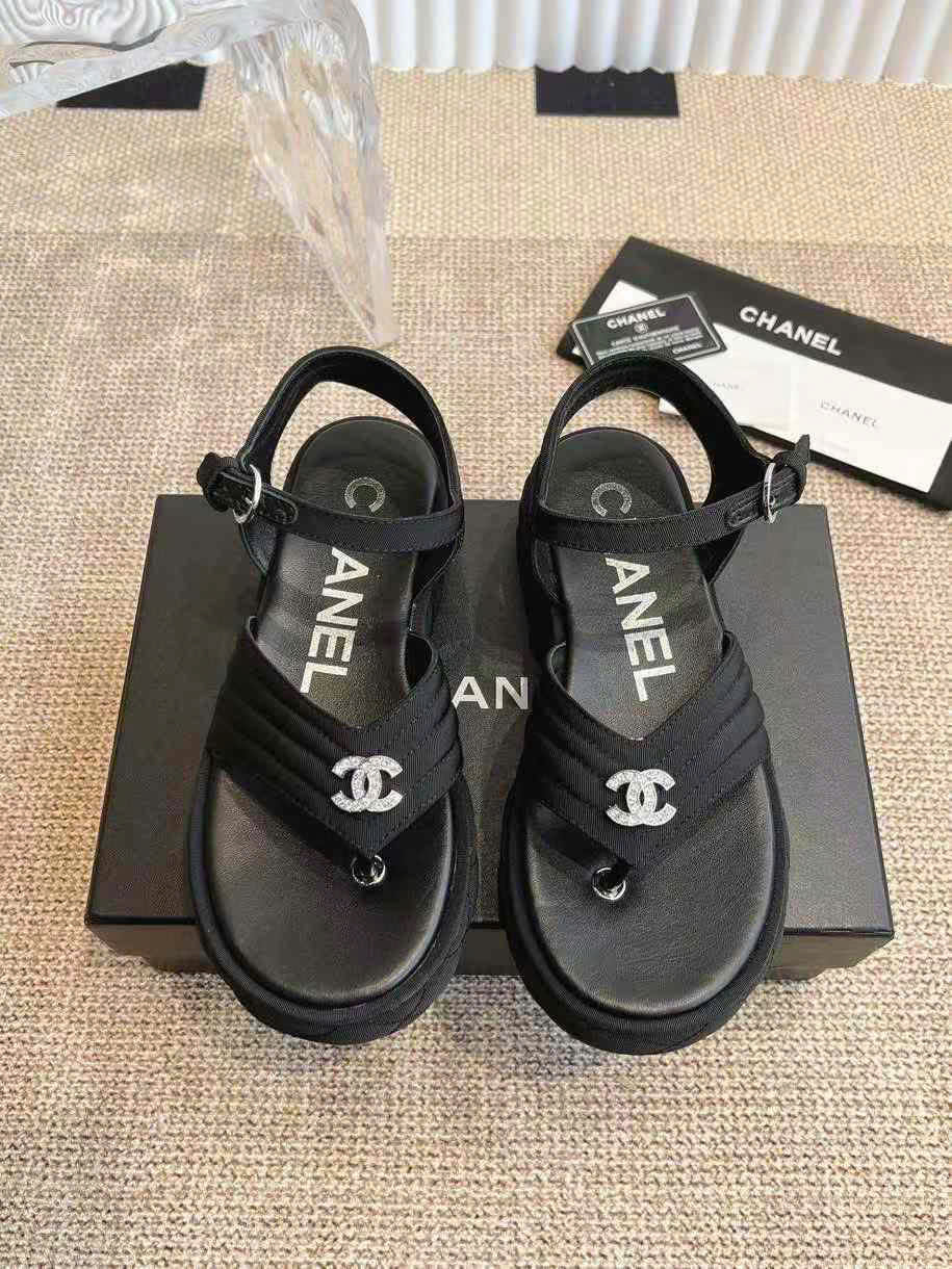 (1:1 replica) Chanel C Logo Women s Sandals