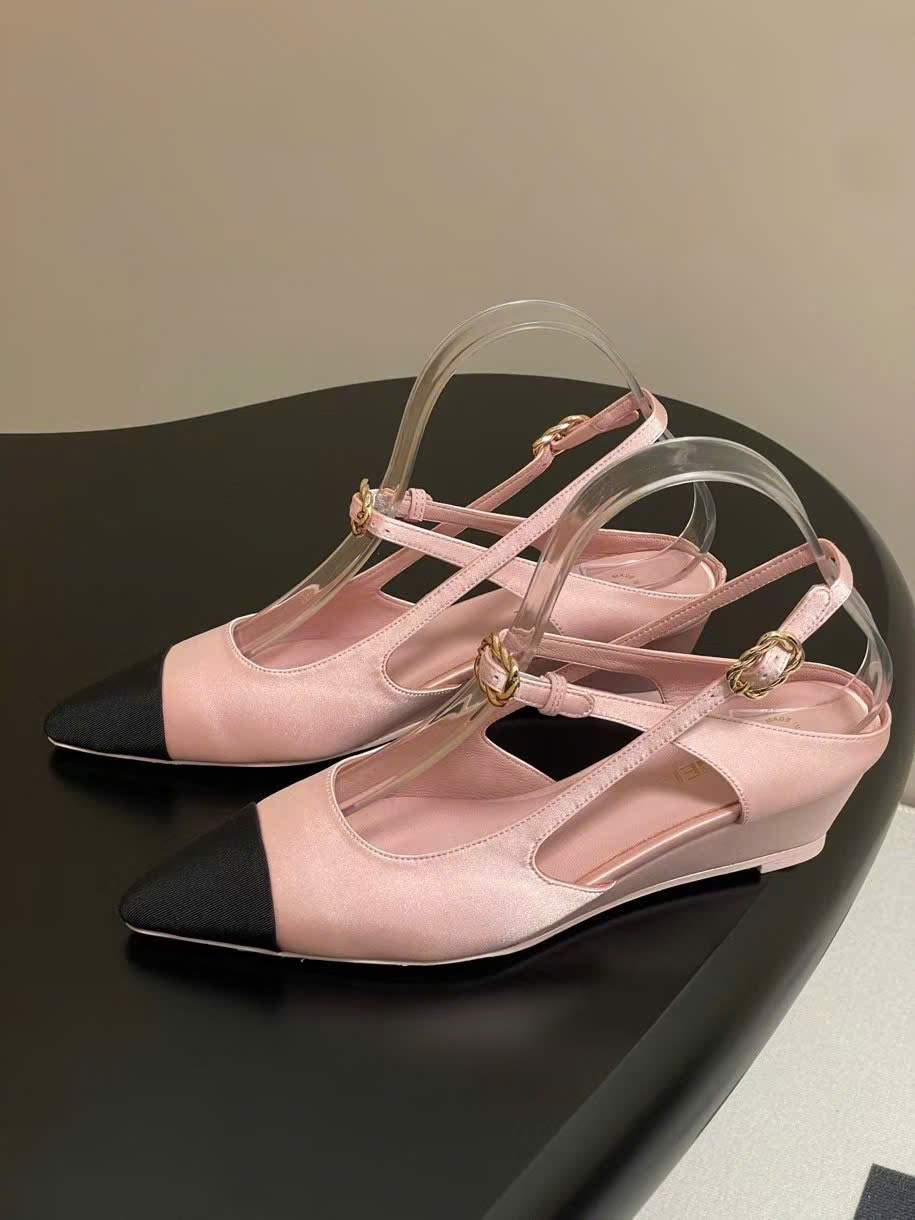 (1:1 replica) Chanel Vintages Slingback Shoes 4.5cm
