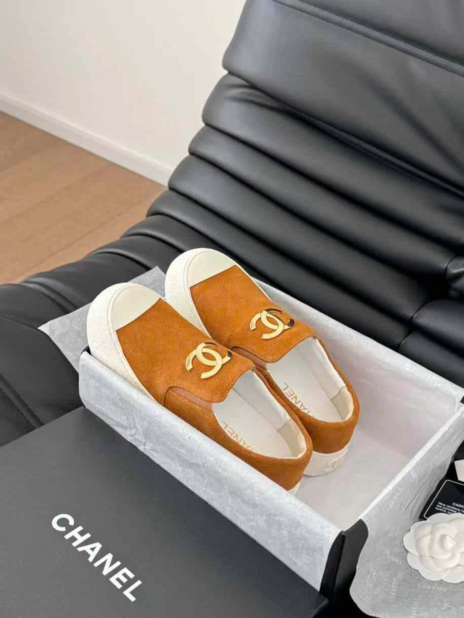 (1:1 replica) Chanel C Logo Slip On Women s Shoes