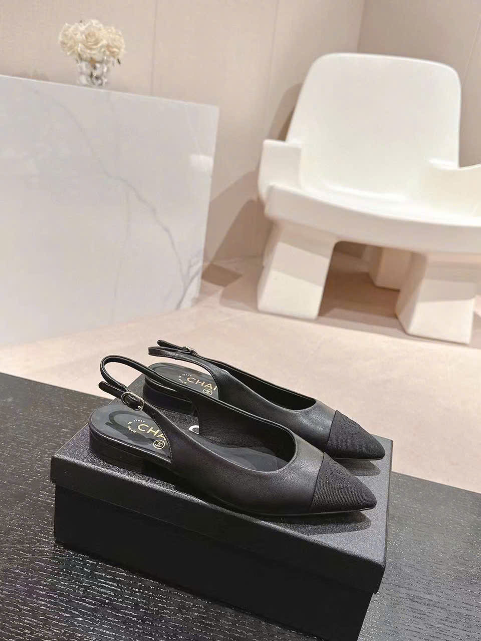 (1:1 replica) Chanel Slingback Shoes