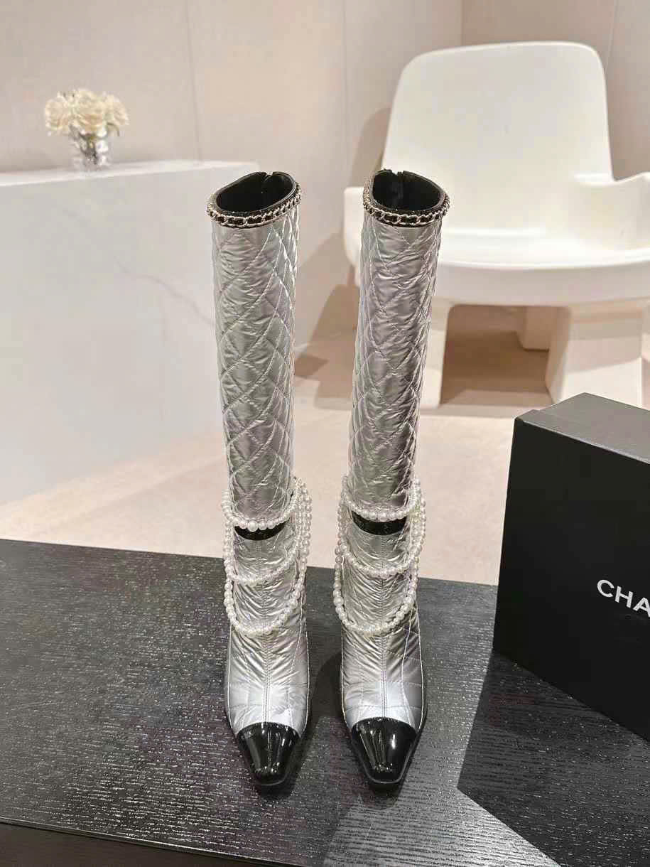 (1:1 replica) Chanel Vintages Leather Boots