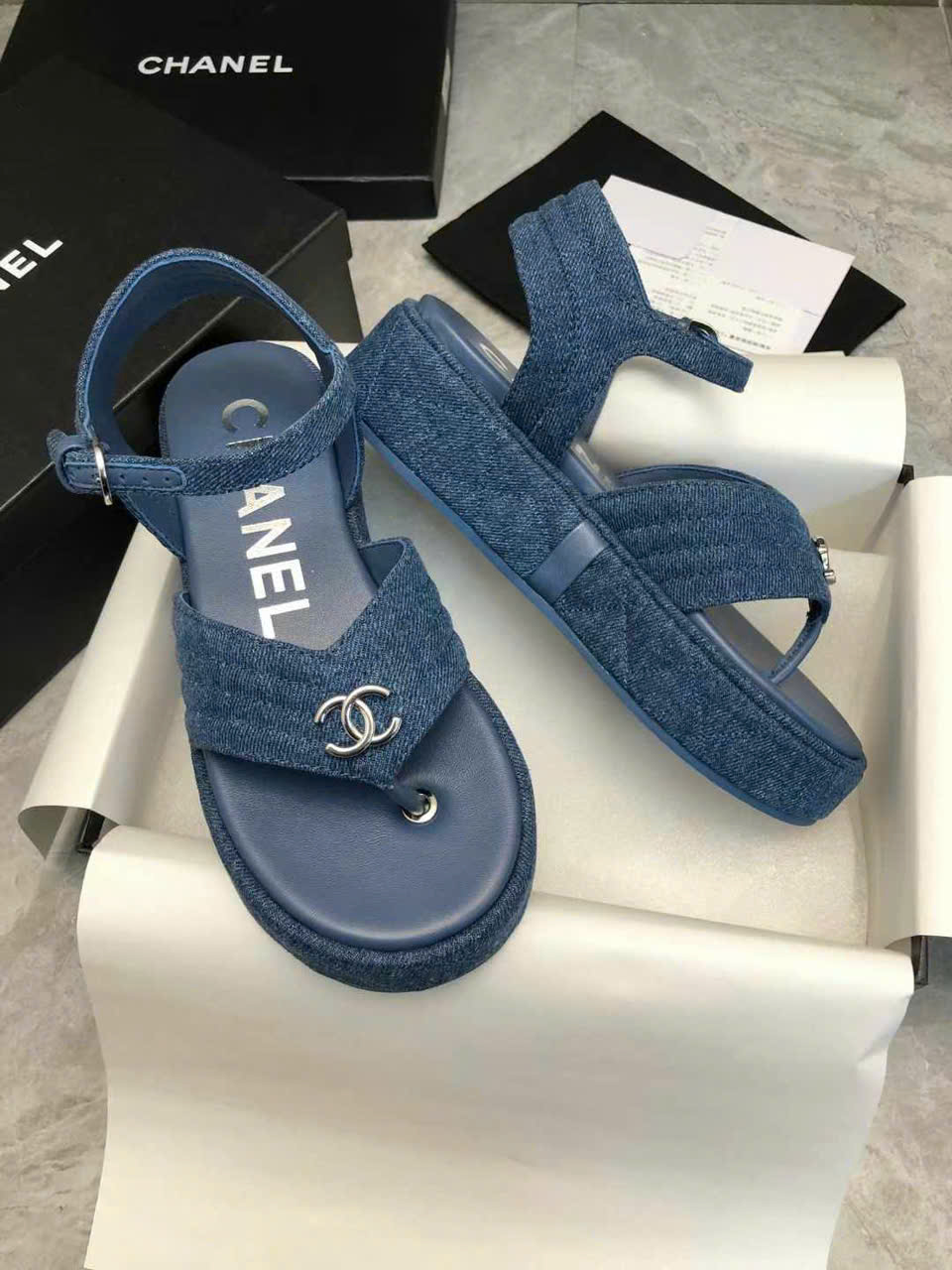 (1:1 replica) Chanel C Logo Women s Sandals