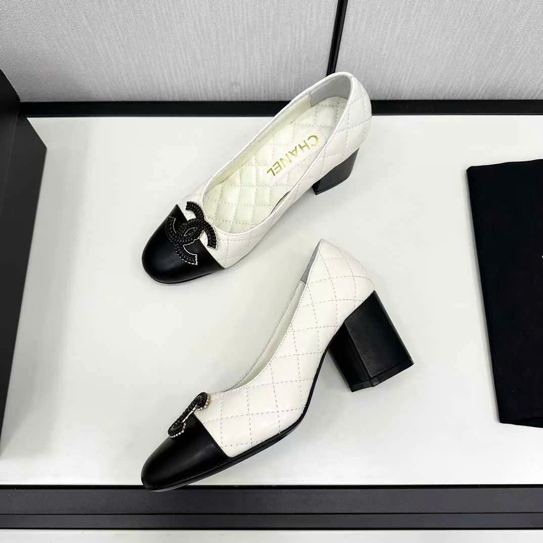(1:1 replica) Chanel Leather Pumps Shoes