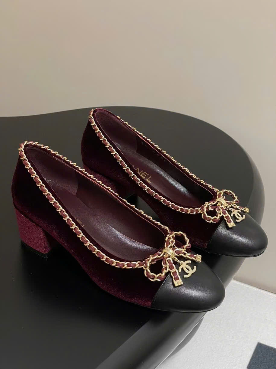 (1:1 replica) Chanel C Logo Vintages Women s Pumps Shoes