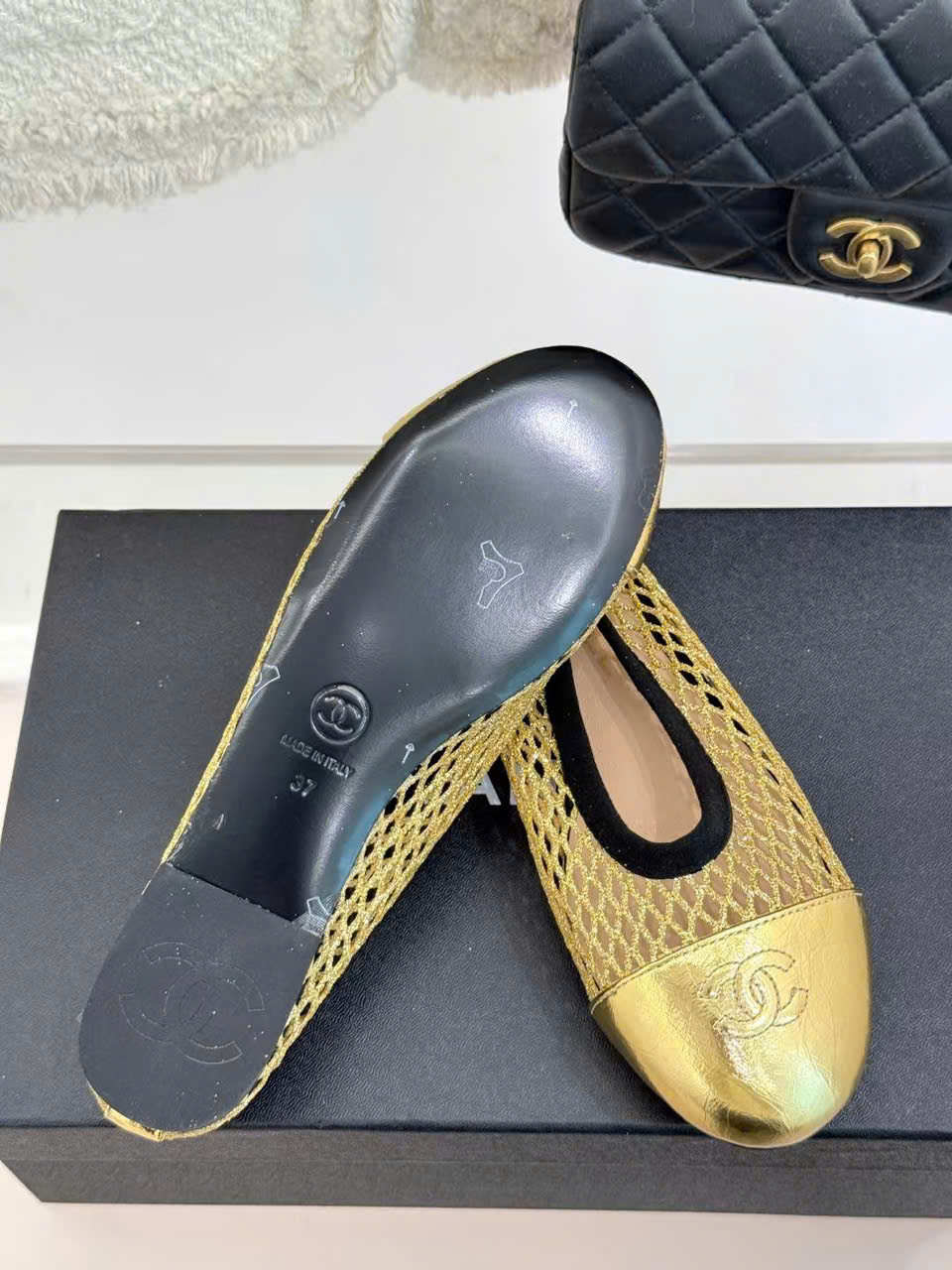 (1:1 replica) Chanel C Logo Women s Summer Shoes