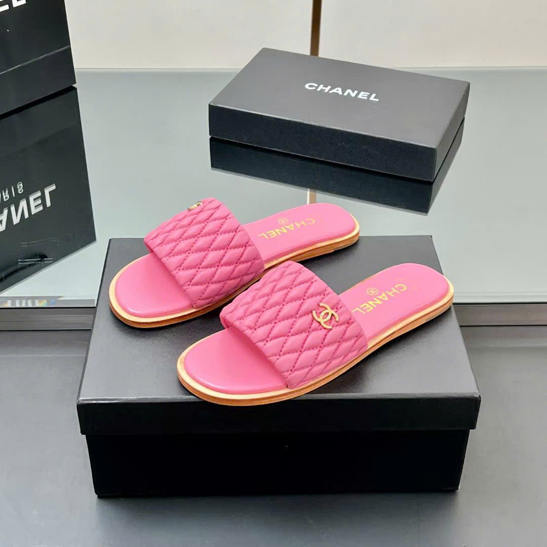 (1:1 replica) Chanel CLogo Women s Slides New Arrivals