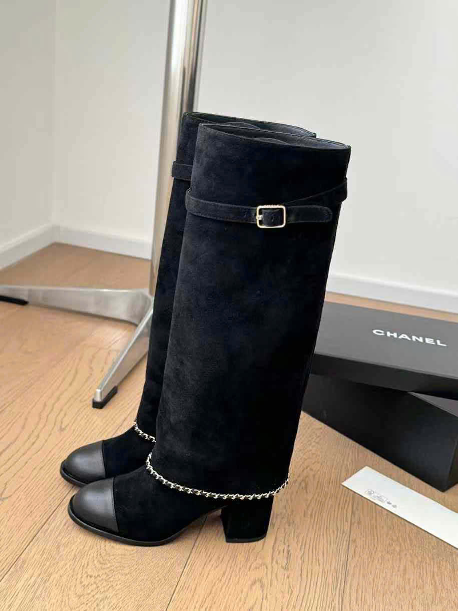 (1:1 replica) Chanel Pant C Logo Long Boots