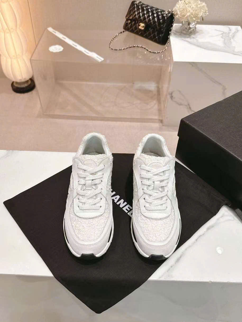 (1:1 replica) Chanel Logo TPU Sneakers Shoes