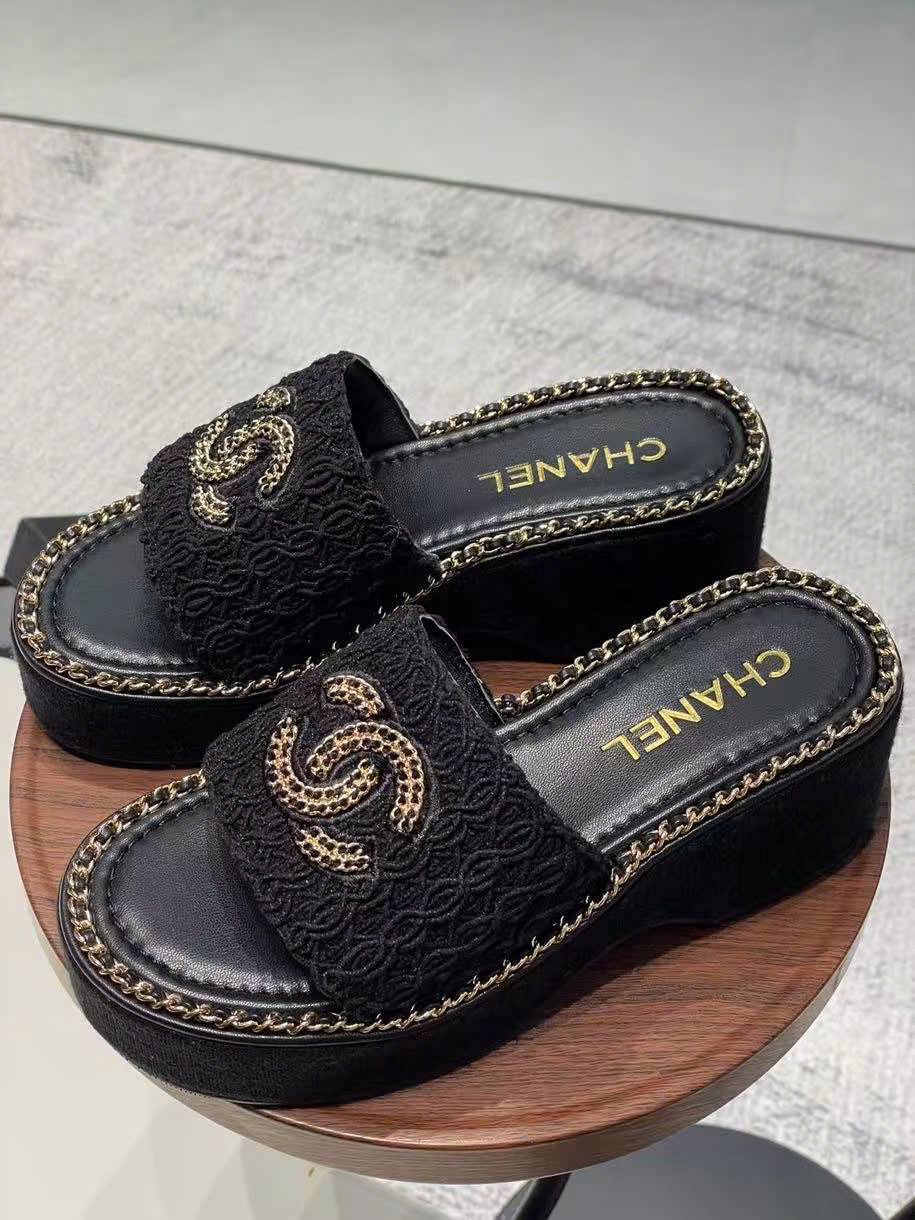 (1:1 replica) Chanel C Logo Sandals Summer 2025