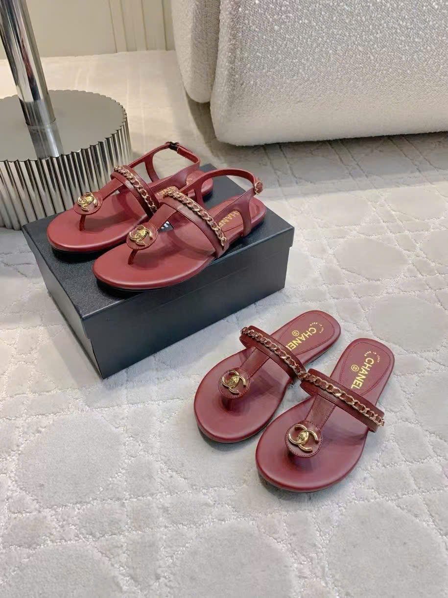 (1:1 replica) Chanel C Logo Flip Flop Women s Sandals