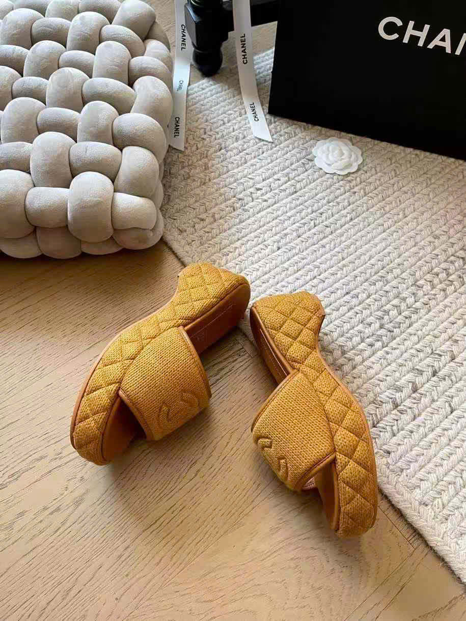 (1:1 replica) Chanel C Logo Women s Sandal 5cm