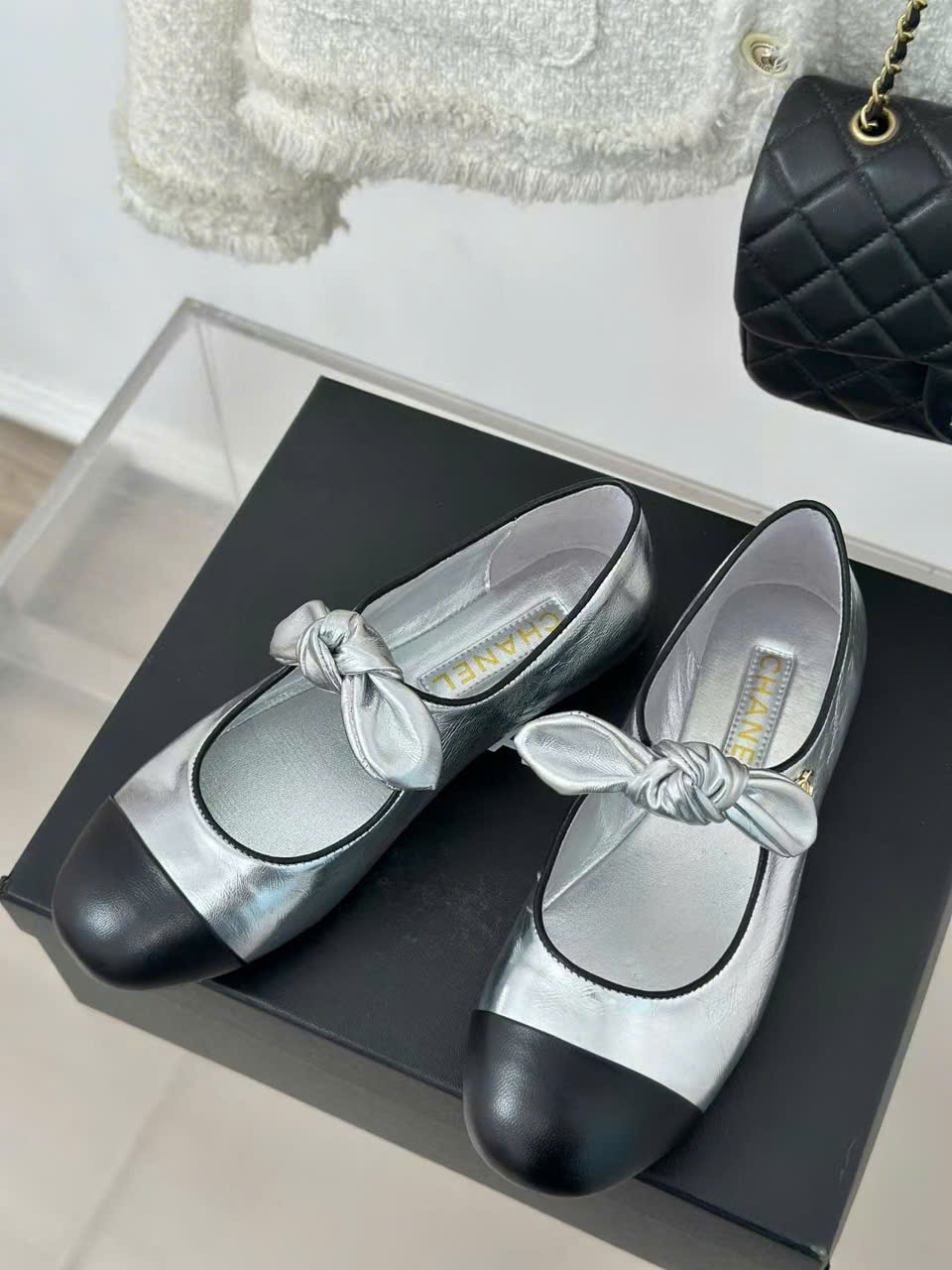 (1:1 replica) Chanel Ballets Leather Women s Shoes