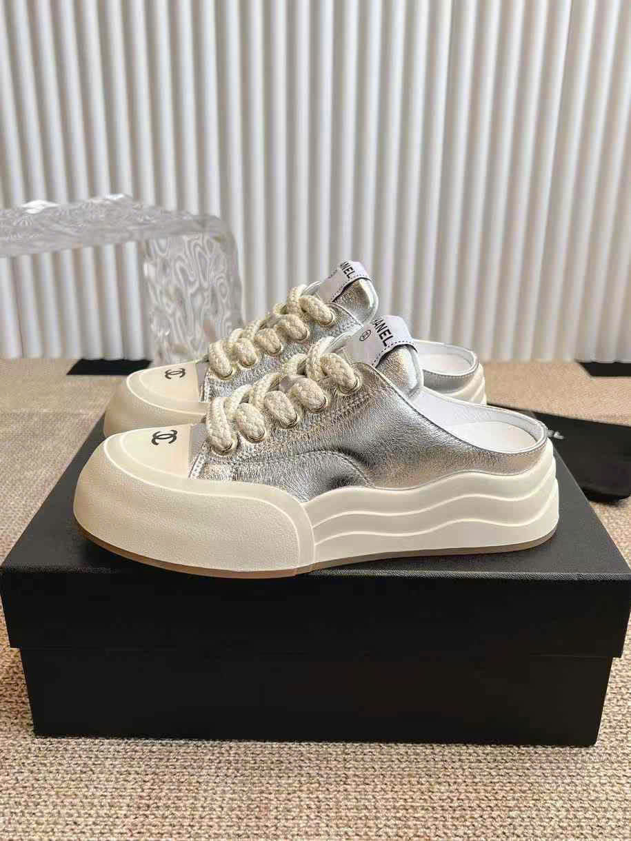(1:1 replica) Chanel Sneakers Open Back Women s Shoes