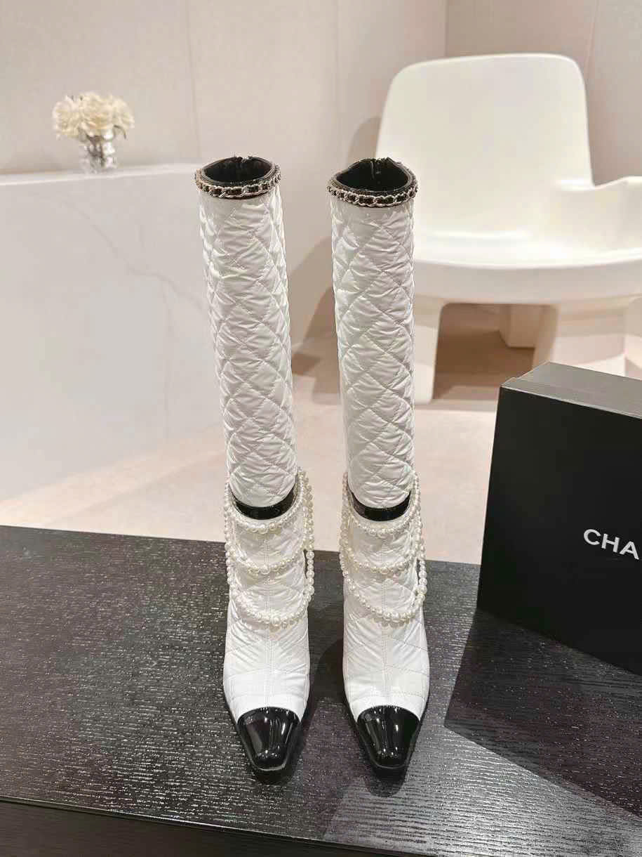 (1:1 replica) Chanel Vintages Leather Boots