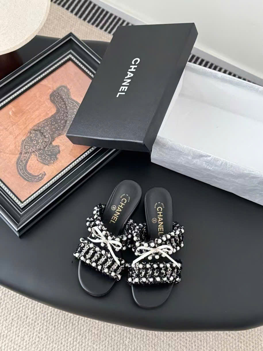 (1:1 replica) Chanel Vintage Women s Sandals 4cm