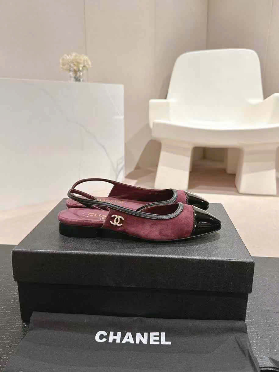 (1:1 replica) Chanel Slingback Shoes