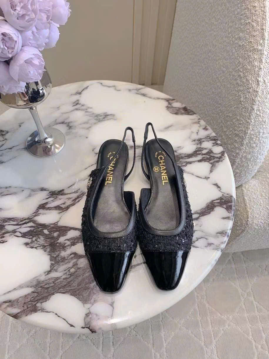 (1:1 replica) Chanel Slingback Shoes