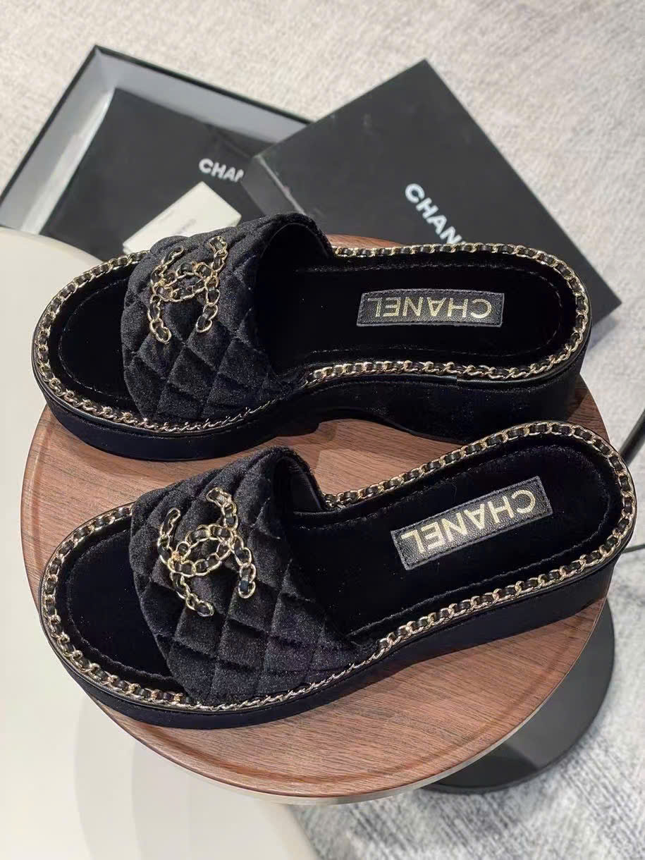 (1:1 replica) Chanel C Logo Sandals Summer 2025