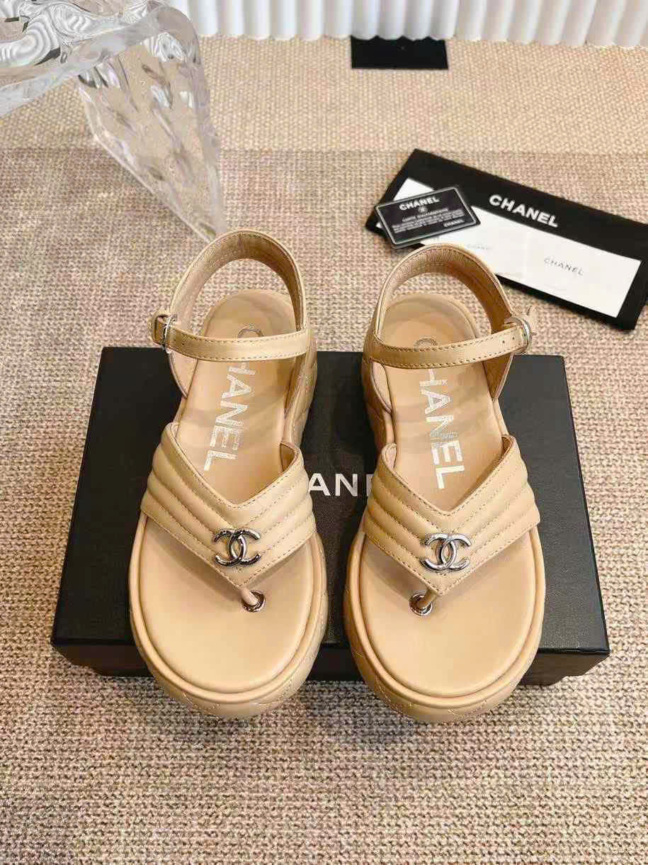 (1:1 replica) Chanel C Logo Women s Sandals
