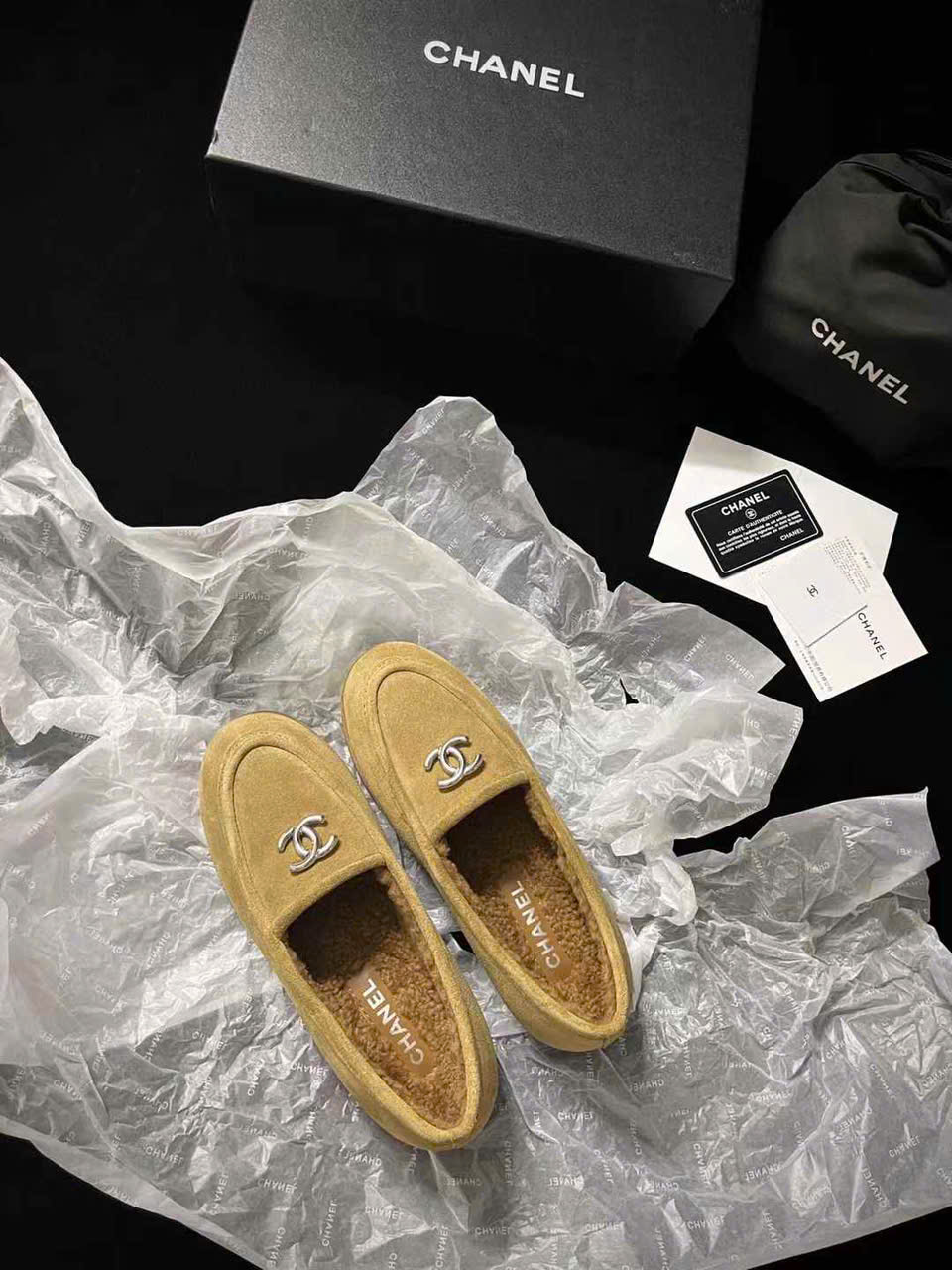 (1:1 replica) Chanel Suede Loafer Women s Shoes