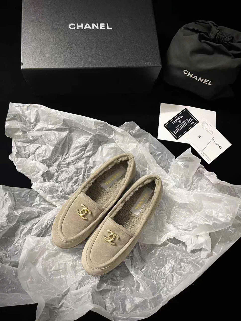 (1:1 replica) Chanel Suede Loafer Women s Shoes