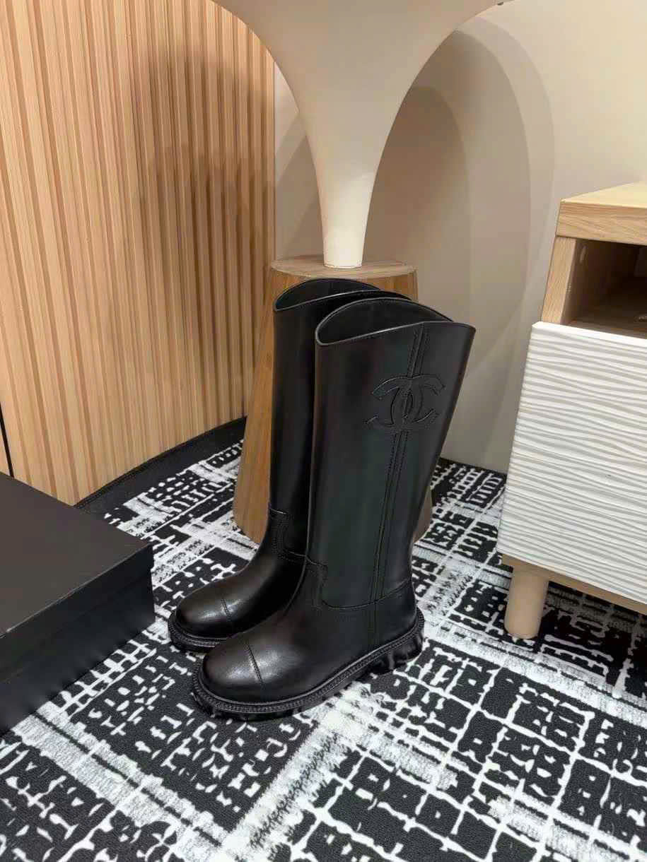 (1:1 replica) Chanel Vintage Leather Boots