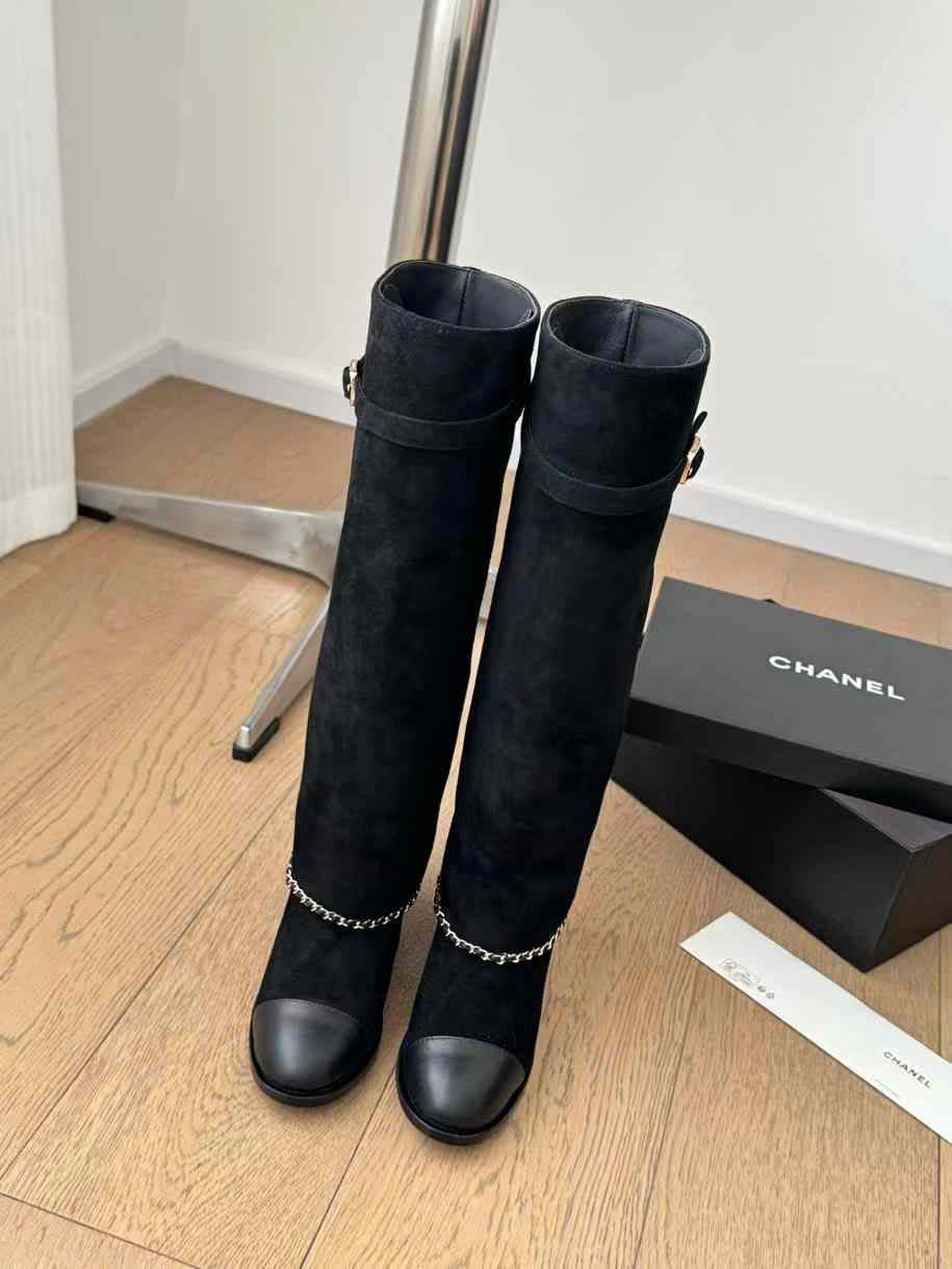 (1:1 replica) Chanel Pant C Logo Long Boots