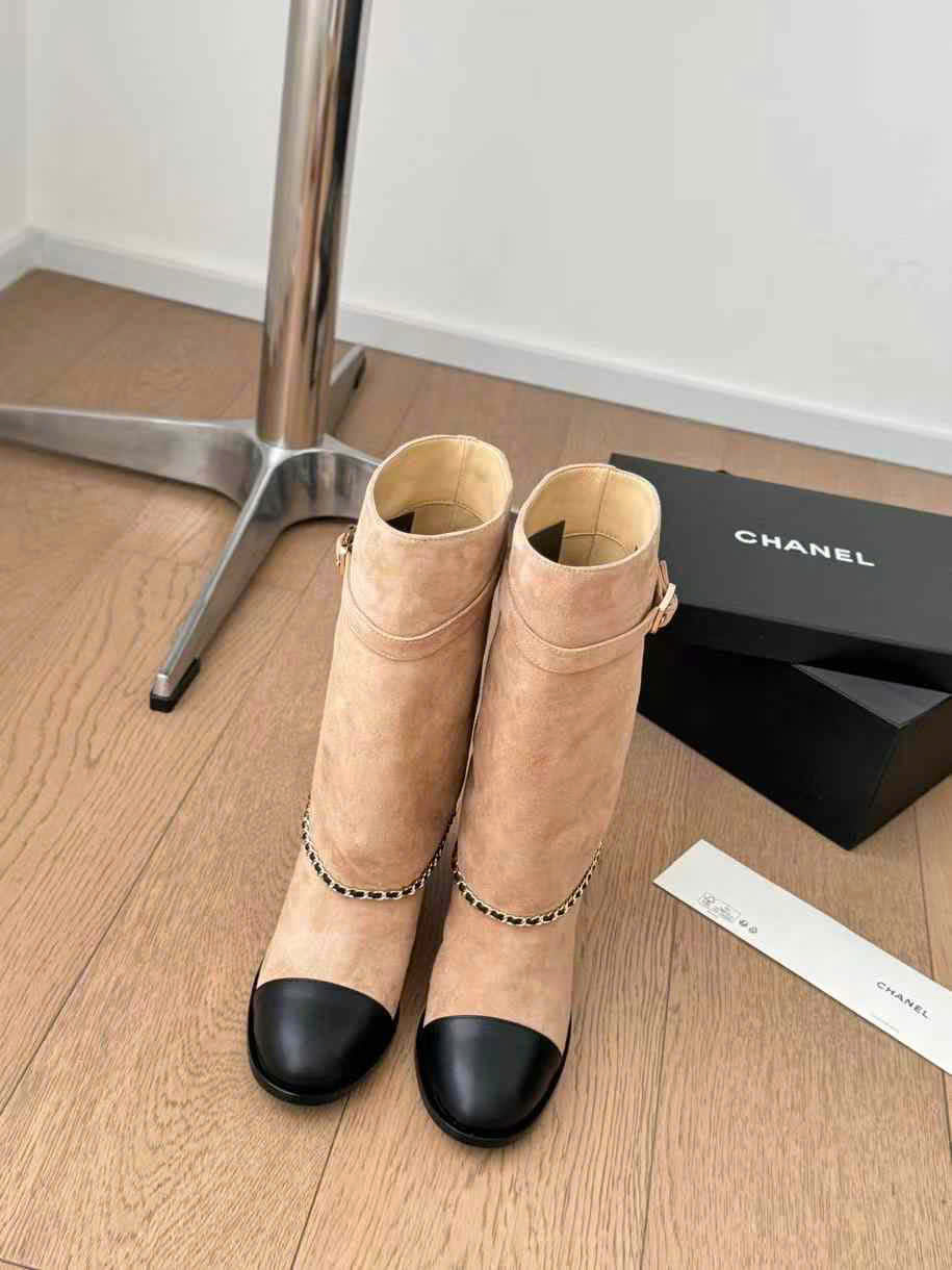 (1:1 replica) Chanel Pant C Logo Boots