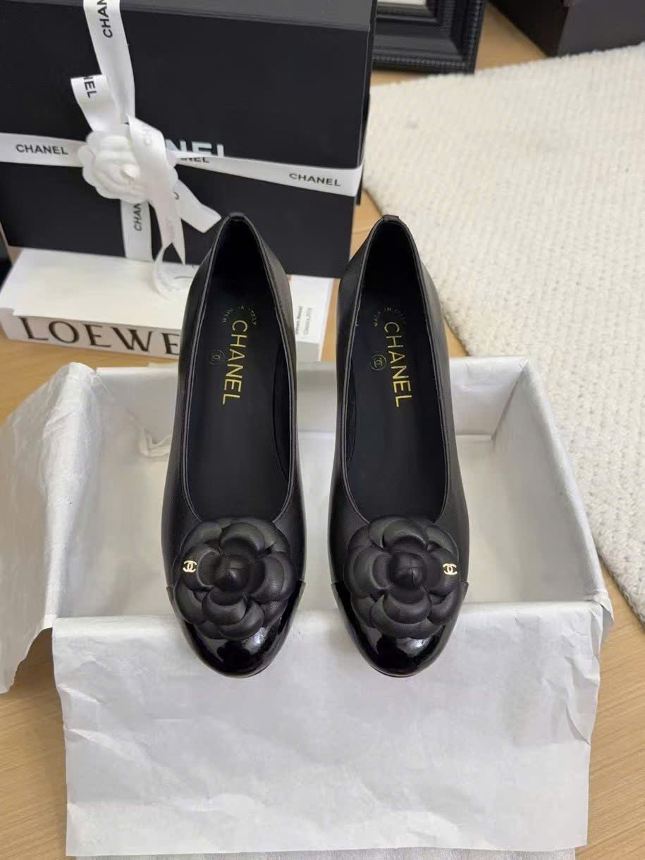 (1:1 replica) Chanel Vinatges Monogram Women s Shoes 5cm