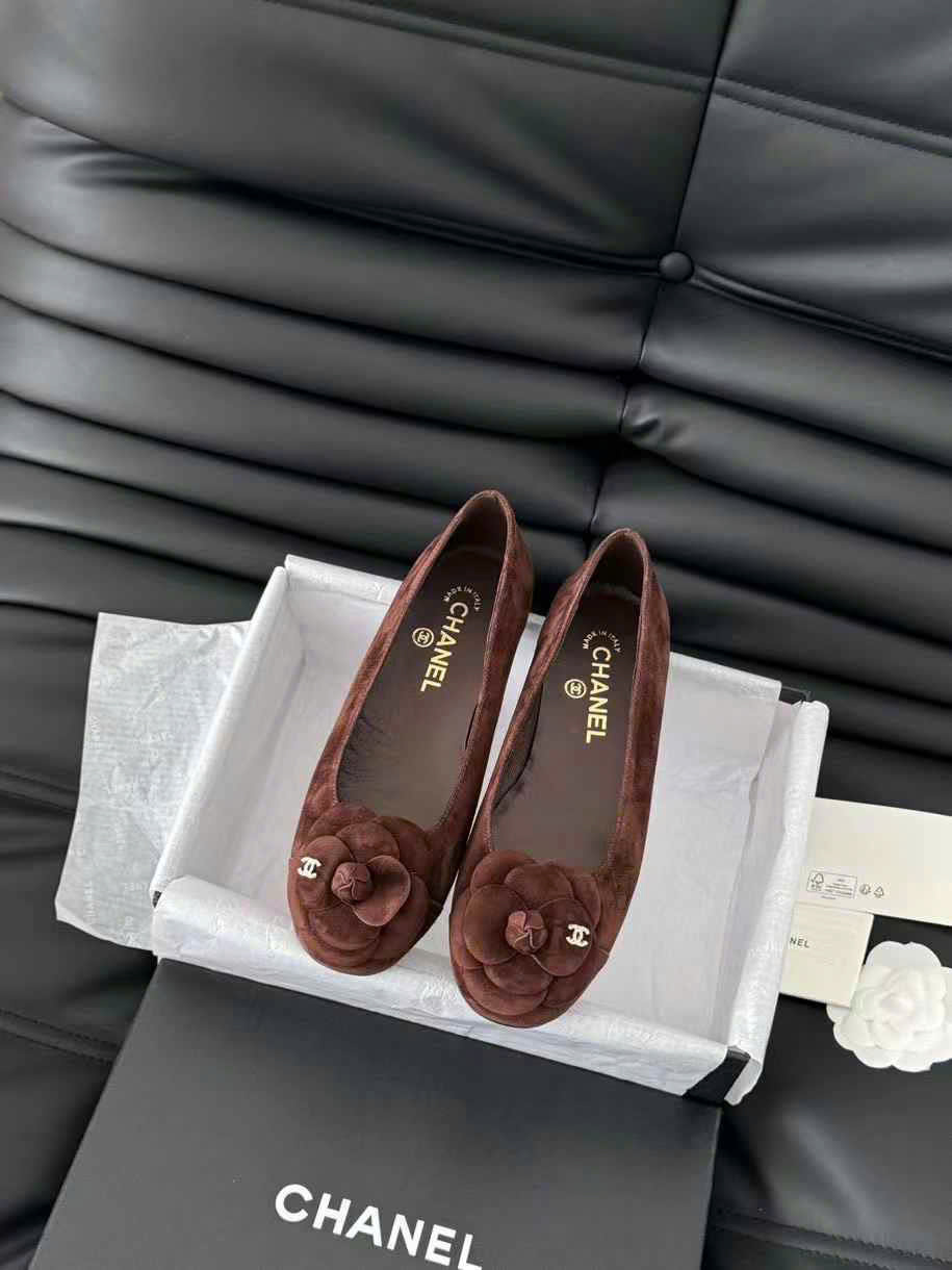 (1:1 replica) Chanel Camelia Logo Women s Shoes