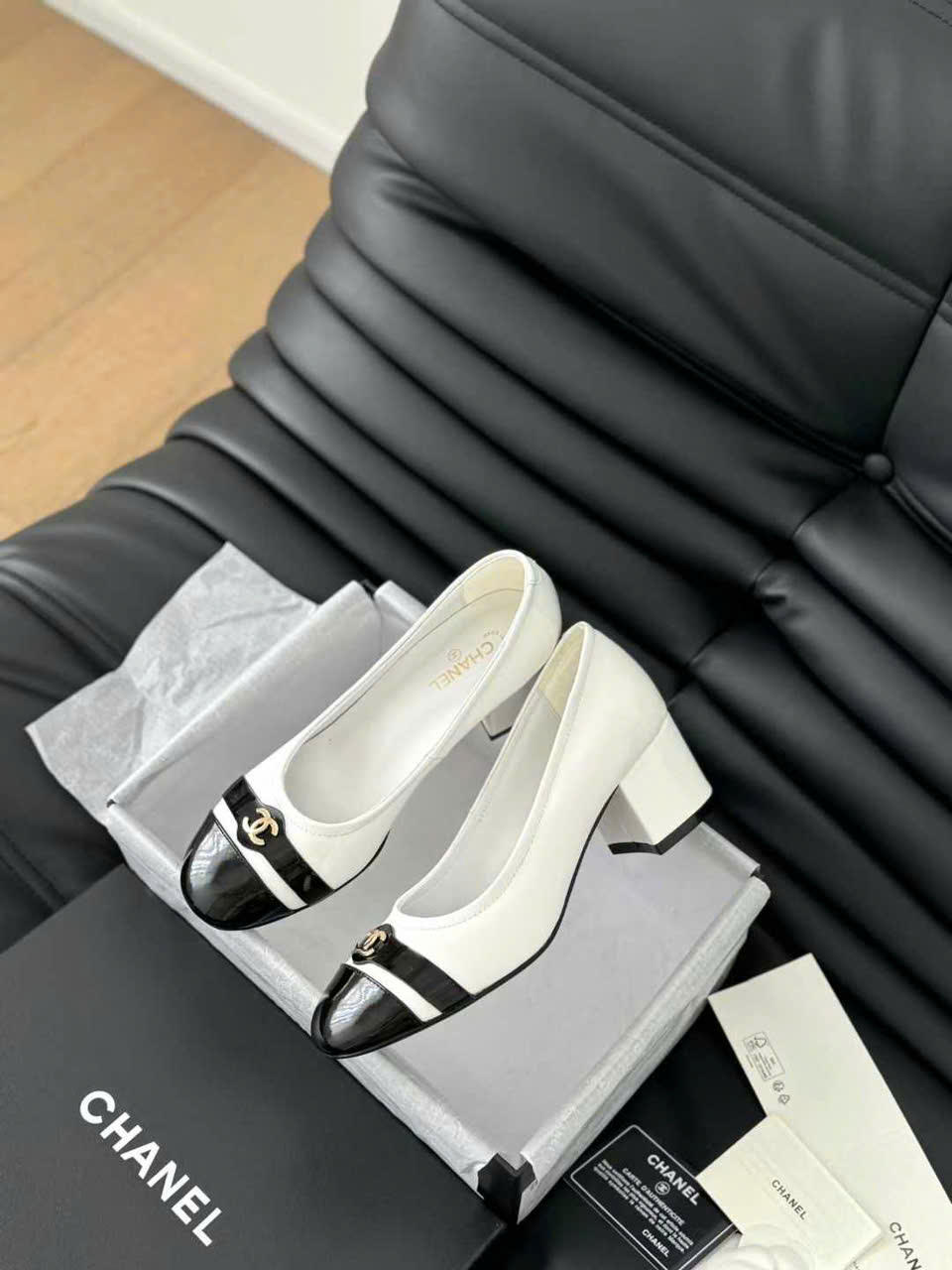(1:1 replica) Chanel Leather Pumps Shoes